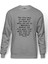Charles Bukowski The Free Soul Is Baskılı Gri Melanj Erkek Örme Sweatshirt Uzun kol 1