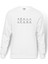 La Linea Trt Cizgi Adam Dance Baskılı Beyaz Erkek Örme Sweatshirt Uzun kol 1