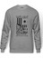 Lamb Of God There Is No Baskılı Gri Melanj Erkek Örme Sweatshirt Uzun kol 1