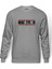 Mike Tyson Academy Baskılı Gri Melanj Erkek Örme Sweatshirt Uzun kol 1