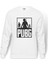 Pubg 3 Adam Team Baskılı Beyaz Erkek Örme Sweatshirt Uzun kol 1