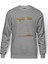 Pubg 98 Alive Baskılı Gri Melanj Erkek Örme Sweatshirt Uzun kol 1