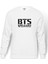 Kpop Bts Logo Baskılı Beyaz Erkek Örme Sweatshirt Uzun kol 1