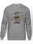 Pubg Miramar Baskılı Gri Melanj Erkek Örme Sweatshirt Uzun kol 1