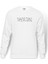 Sucum Baskılı Beyaz Erkek Örme Sweatshirt Uzun kol 1