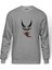 Venom Baskılı Gri Melanj Erkek Örme Sweatshirt Uzun kol 1