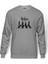 Abbey Road The Beatles Logo Müzik Beatles Baskılı Gri Melanj Erkek Örme Sweatshirt Uzun kol 1