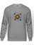 Gezegenler Baskılı Gri Melanj Erkek Örme Sweatshirt Uzun kol 1