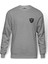 Metallica Heavy Metal Logo Göğüs Baskılı Gri Melanj Erkek Örme Sweatshirt Uzun kol 1