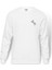 Beyaz Beyaz At Gümüş At Baskılı Beyaz Erkek Örme Sweatshirt Uzun kol 1