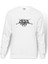 Chelsea Grin Logo Baskılı Beyaz Erkek Örme Sweatshirt Uzun kol 1
