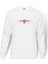 Diablo Baskılı Beyaz Erkek Örme Sweatshirt Uzun kol 1