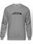 EvolutionThe Beat Of Evolution Baskılı Gri Melanj Erkek Örme Sweatshirt Uzun kol 1