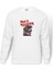 İron Maiden Ed Force One Canavar Yolda Baskılı Beyaz Erkek Örme Sweatshirt Uzun kol 1