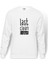 Last Clean Baskılı Beyaz Erkek Örme Sweatshirt Uzun kol 1