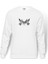 Mayhem Logo Baskılı Beyaz Erkek Örme Sweatshirt Uzun kol 1