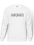 MOMO ITALY Baskılı Beyaz Erkek Örme Sweatshirt Uzun kol 1