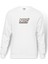 Nos Energy Drink Logo Baskılı Beyaz Erkek Örme Sweatshirt Uzun kol 1