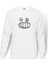 Cinema And Culture Icons Baskılı Beyaz Erkek Örme Sweatshirt Uzun kol 1