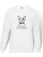 All You Need İs Love Baskılı Beyaz Erkek Örme Sweatshirt Uzun kol 1
