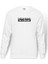 Html 5 Baskılı Beyaz Erkek Örme Sweatshirt Uzun kol 1