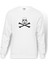 Kurukafa Icon Baskılı Beyaz Erkek Örme Sweatshirt Uzun kol 1