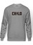ViVa La Evolution Baskılı Gri Melanj Erkek Örme Sweatshirt Uzun kol 1