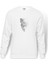 Alpha Beta Omega Teen Wolf Baskılı Beyaz Erkek Örme Sweatshirt Uzun kol 1