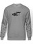 Dji Phantom Pilot Drone Vinyl Decal Baskılı Gri Melanj Erkek Örme Sweatshirt Uzun kol 1
