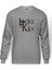 And Key All Keys LockeKey TT Baskılı Gri Melanj Erkek Örme Sweatshirt Uzun kol 1