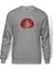 Uchiha Itachi Baskılı Gri Melanj Erkek Örme Sweatshirt Uzun kol 1