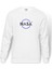 Rocket Logo Royalty Baskılı Beyaz Erkek Örme Sweatshirt Uzun kol 1