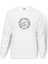 Rocket Logo Baskılı Beyaz Erkek Örme Sweatshirt Uzun kol 1