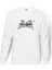 Metallica Baskılı Beyaz Erkek Örme Sweatshirt Uzun kol 1
