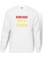 STAND BACK DAD IS COOKİNG Baskılı Beyaz Erkek Örme Sweatshirt Uzun kol 1