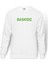 Baskısız Baskı Baskılı Beyaz Erkek Örme Sweatshirt Uzun kol 1