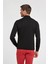 Fermuarlı Merino Yün Siyah Activewear Triko 3