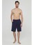 Basic Dark Navy Şort 4