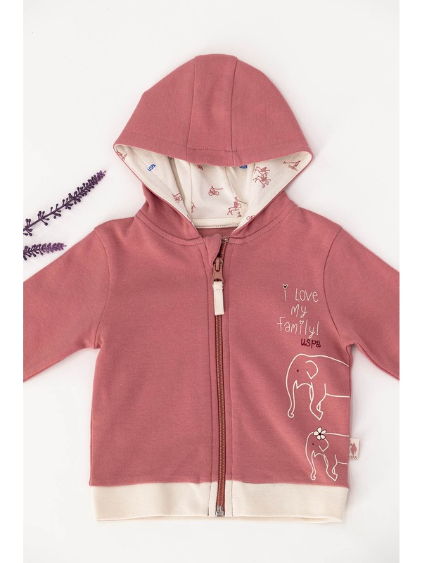 U S Polo Assn Lisansli Pembe Bebek Sweatshirt Fiyati
