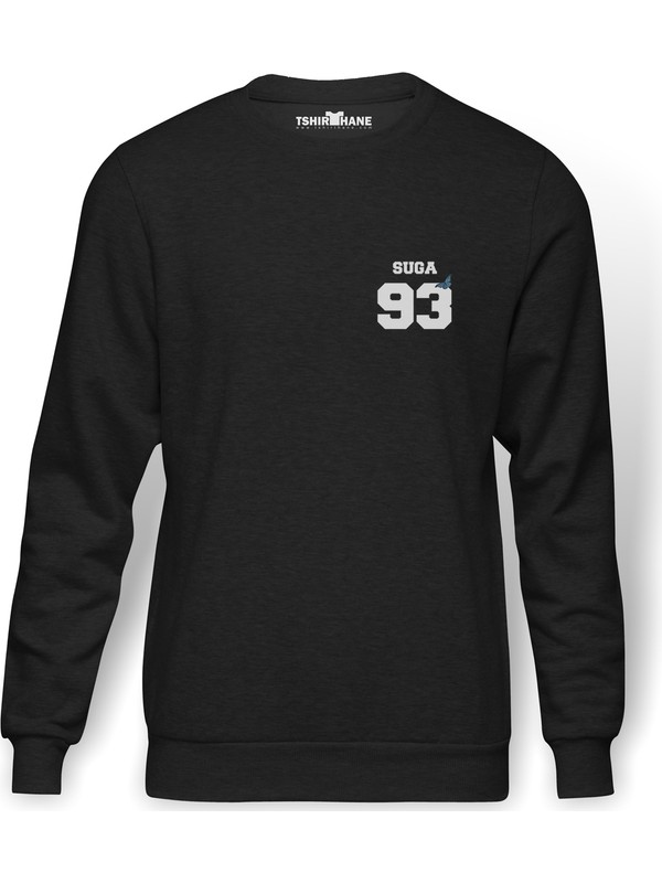Tshirthane Bts Suga 93 Baskili Erkek Orme Sweatshirt Uzun Fiyati