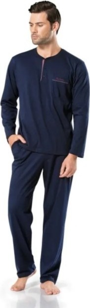 Pierre Cardin 5454 Erkek Penye Pijama Takımı - Lacivert
