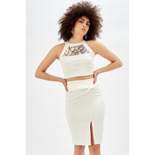 Sense Scuba Burgulu Kalem Etek Ekru