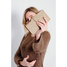 Just Polo Vizon-Taba Kadın Baskı Desenli Kilit Detaylı Kartlık Cüzdan JP009