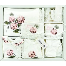 Sitilin Kız Bebek Natural 10 Lu Hastane Çıkışı Işlemeli Çiçek Desenli