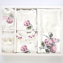 Sitilin Kız Bebek Natural 10 Lu Hastane Çıkışı Işlemeli Çiçek Desenli