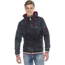 Cipo & Baxx CL418 Vintage Black Kapşonlu Erkek Sweatshirt
