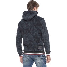 Cipo & Baxx CL418 Vintage Black Kapşonlu Erkek Sweatshirt