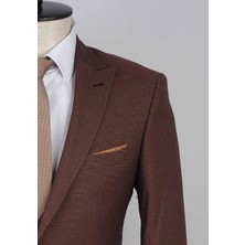 Jan Carlucci Yelekli  Slimfit Drop 6 Takım Elbise