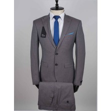 Jan Carlucci Yelekli  Slimfit Drop 6 Takım Elbise
