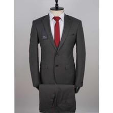 Jan Carlucci Yelekli  Slimfit Drop 6 Takım Elbise